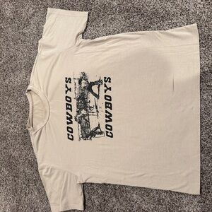Cowboys Graphic Beige T-Shirt